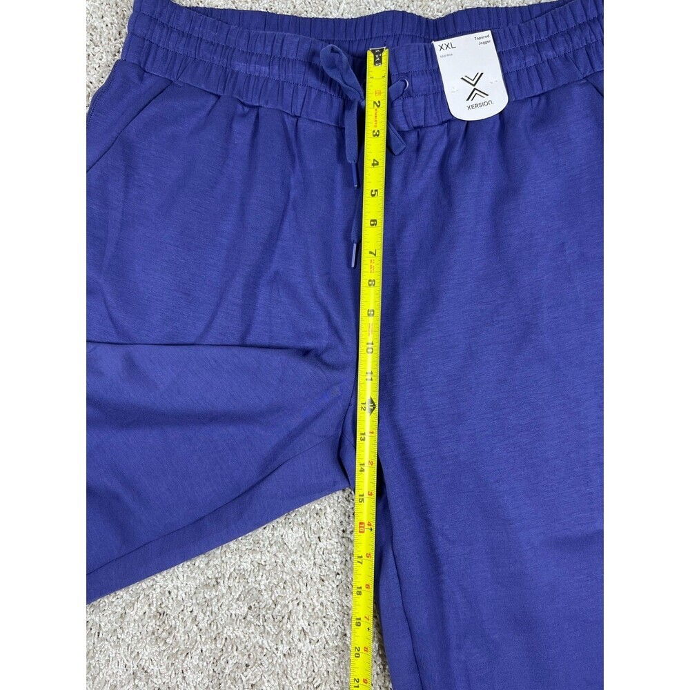 Xersion Scuba Luxe Jogger Pants XXL Blue Athletic Lounge Stretch NWT - Picture 4 of 9